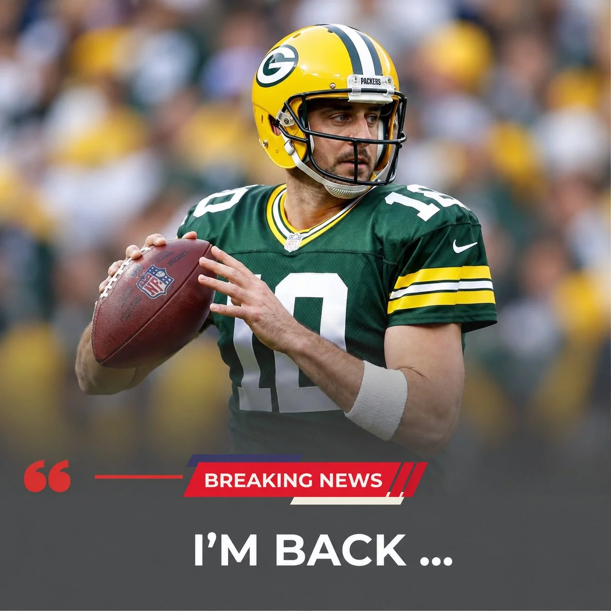 Cover Image for 🏈🔥 𝗛𝗘’𝗦 𝗕𝗔𝗖𝗞 𝗪𝗛𝗘𝗥𝗘 𝗛𝗘 𝗕𝗘𝗟𝗢𝗡𝗚𝗦: A former Green Bay Packers football star has reportedly agreed to make a sensational return to Green Bay on a fast-tracked long-term deal — and the entire NFL world is shaking.