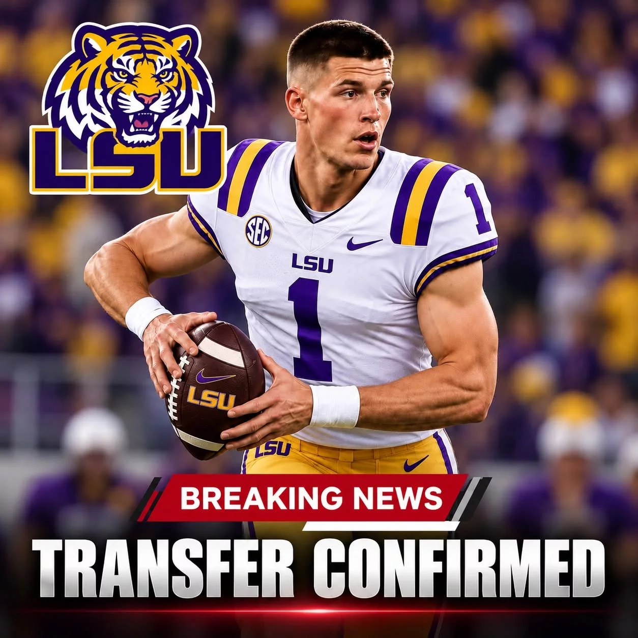 Cover Image for COLLEGE FOOTBALL SHOCKWAVE: 5-Star Sensation Sam Prendergast Puts LSU Tigers in the National Spotlight With a Stunning Recruiting Twist