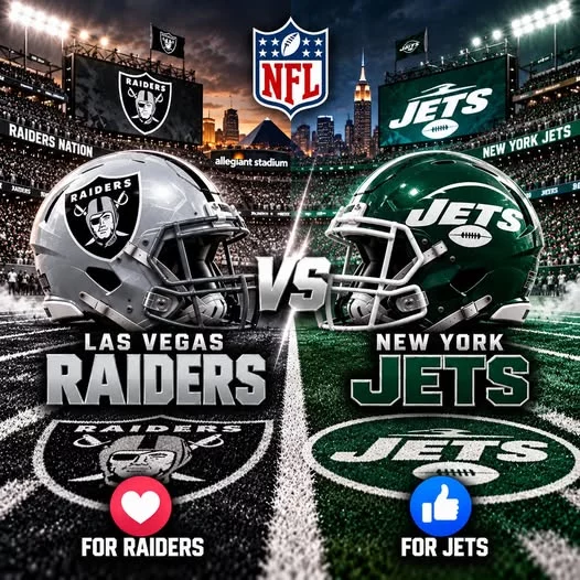 Cover Image for 🚨🏈 NFL GAME TIME UPDATE: LAS VEGAS RAIDERS VS. NEW YORK JETS — KICKOFF TIME, TV CHANNEL & LIVE STREAMING DETAILS CONFIRMED FOR HUGE WEEK 8 SHOWDOWN! 🔥