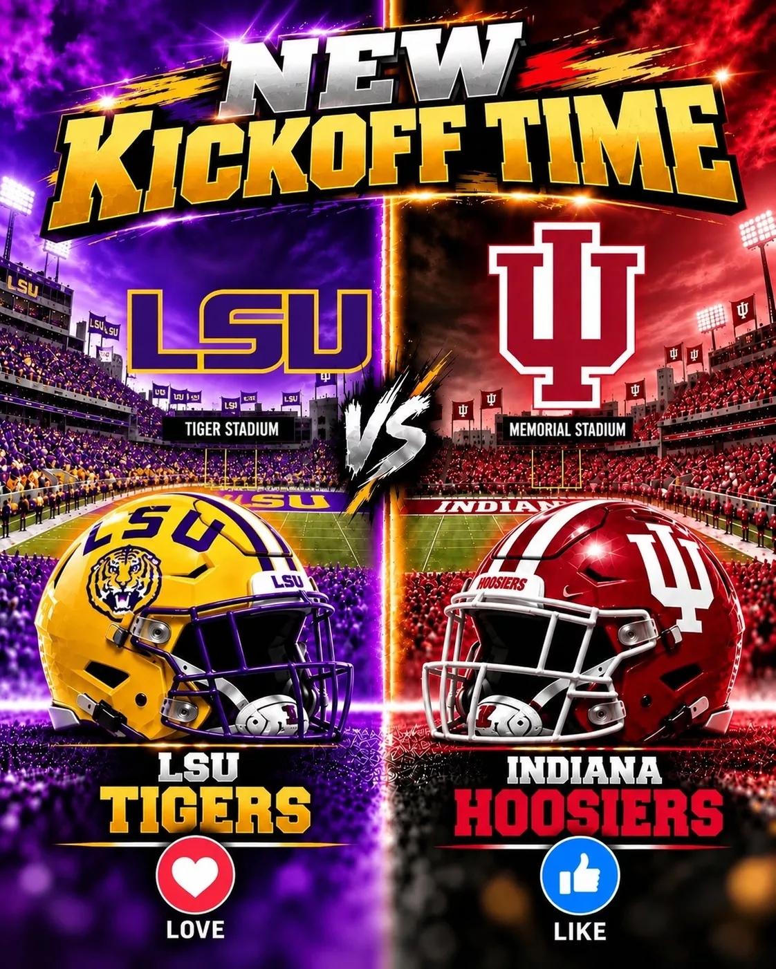 Cover Image for 🚨 BREAKING — KICKOFF TIME SUDDENLY CHANGED: ESPN has just put college football fans on high alert after announcing a major last-minute adjustment to the broadcast schedule for the highly anticipated SEC showdown between the LSU Tigers and Kentucky Wildcats.
