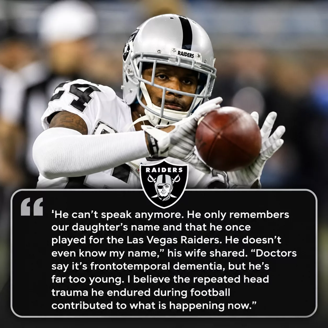 Cover Image for SAD NEWS: Raider Nation Rallies Around Raiders Franchise Legend Charles Woodson as He Reportedly Battles Dementia at 50 and Gradually Loses His Voice — Yet Still Holds Onto the Precious Memories of His Playing Days With the Raiders While Facing the Lasting Toll of an Incredible Football Career