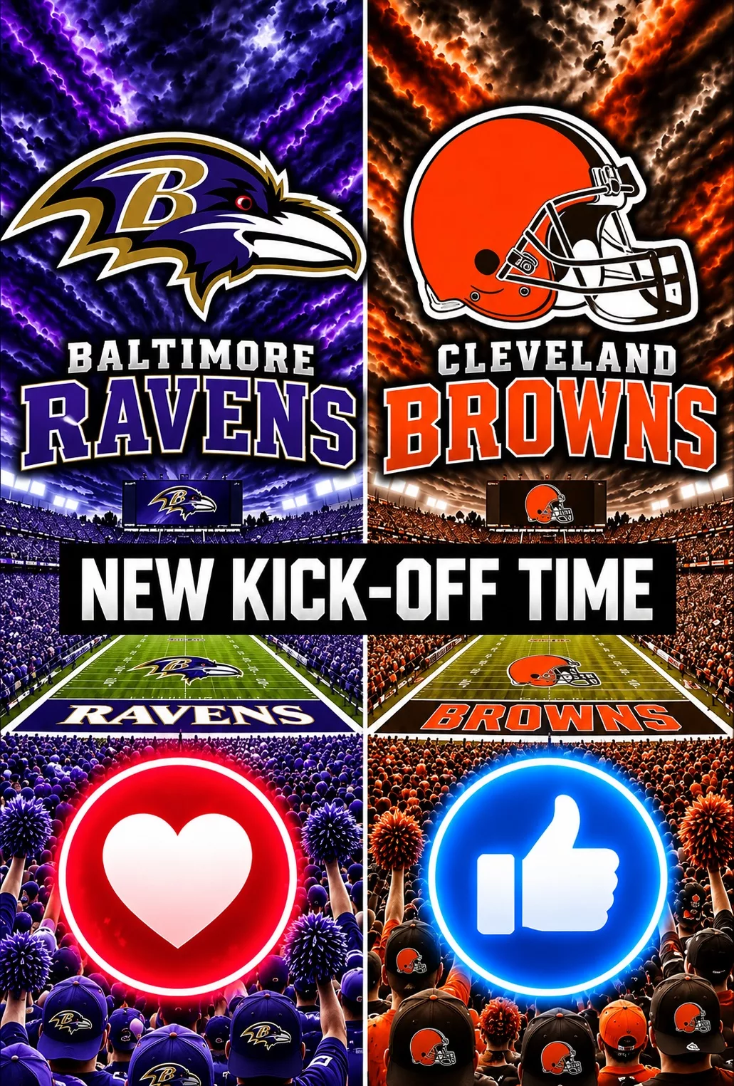Cover Image for π₯ βCANCEL YOUR SUNDAY PLANS!β β The NFL Just Dropped a Major Schedule Bomb: Baltimore Ravens vs. Cleveland Browns Set for a Must-See AFC North Showdown ππ¨