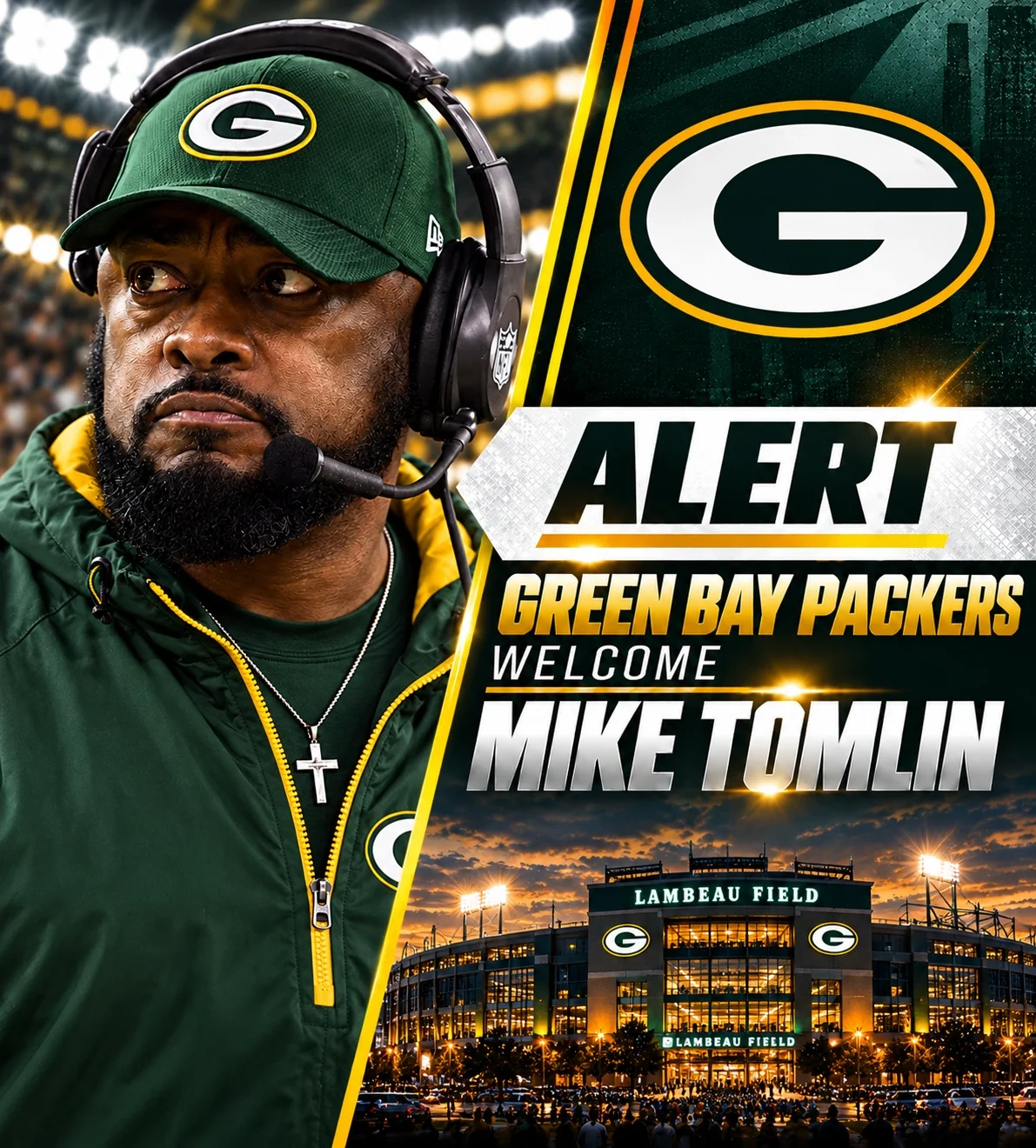 Cover Image for BREAKING: Mike Tomlin Joins the Green Bay Packers as Defensive Tactical Advisor Following Retirement