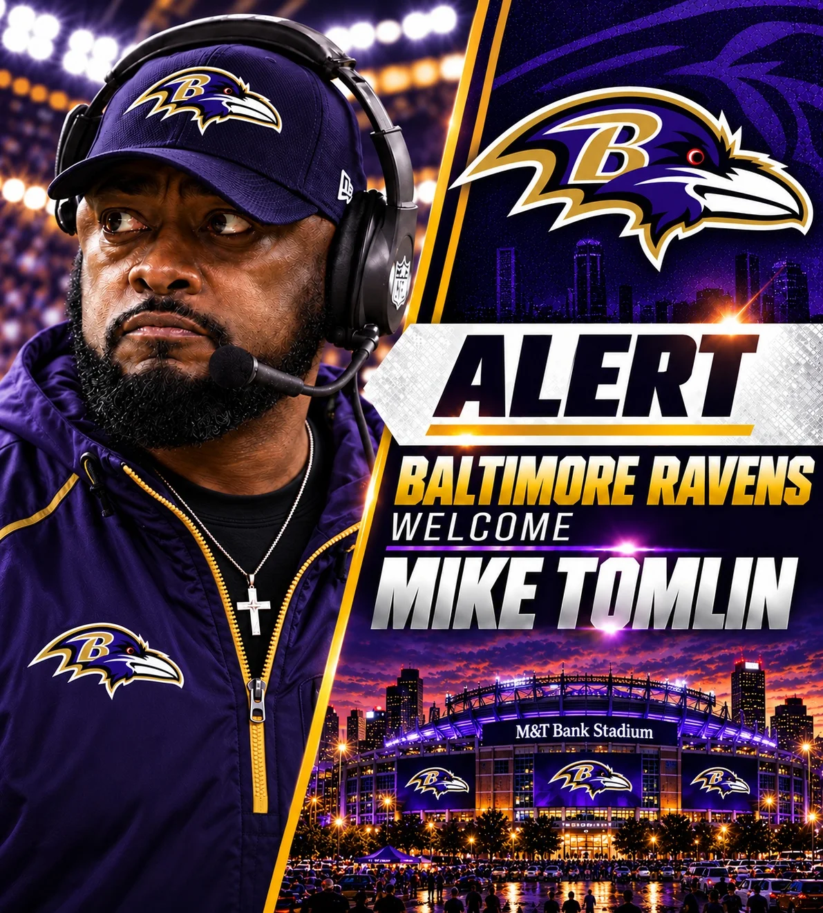 Cover Image for BREAKING: Mike Tomlin Joins the Baltimore Ravens as Defensive Tactical Advisor Following Retirement
