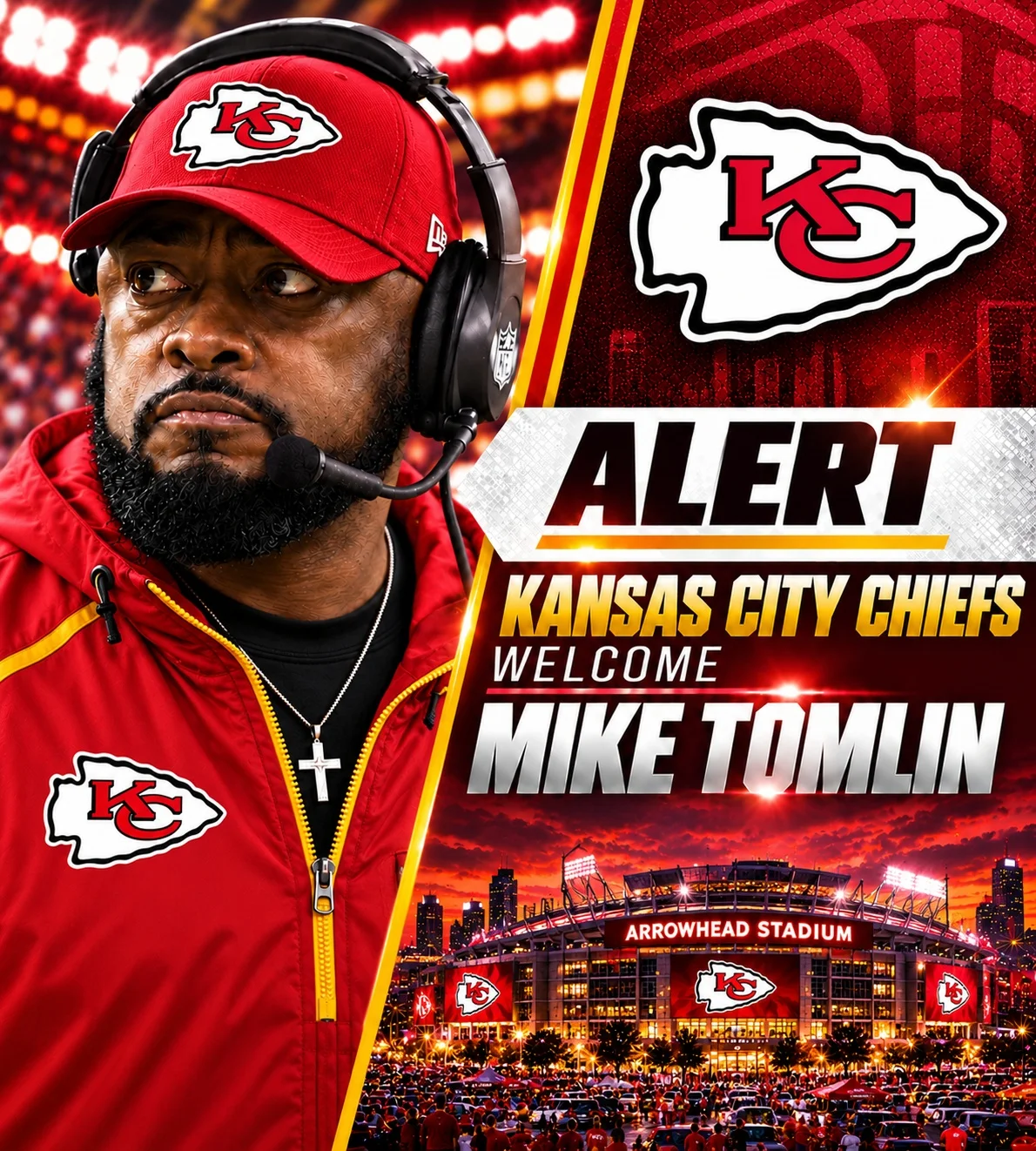 Cover Image for BREAKING: Mike Tomlin Joins the Kansas City Chiefs as Defensive Tactical Advisor Following Retirement