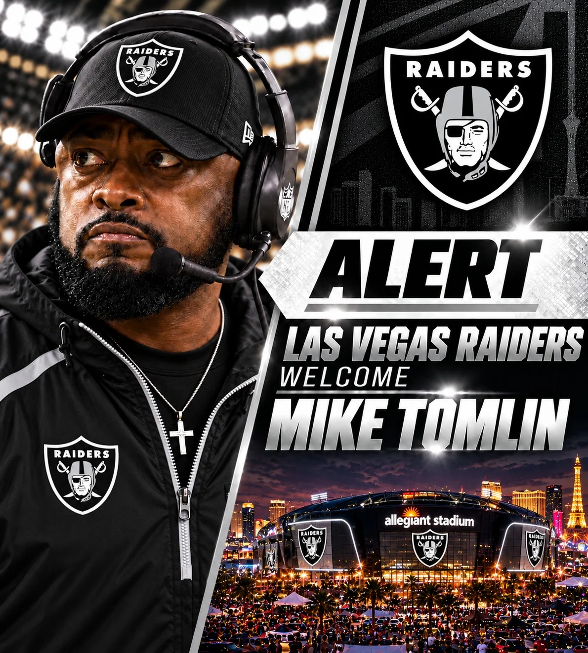Cover Image for BREAKING: Mike Tomlin Joins the Las Vegas Raiders as Defensive Tactical Advisor Following Retirement