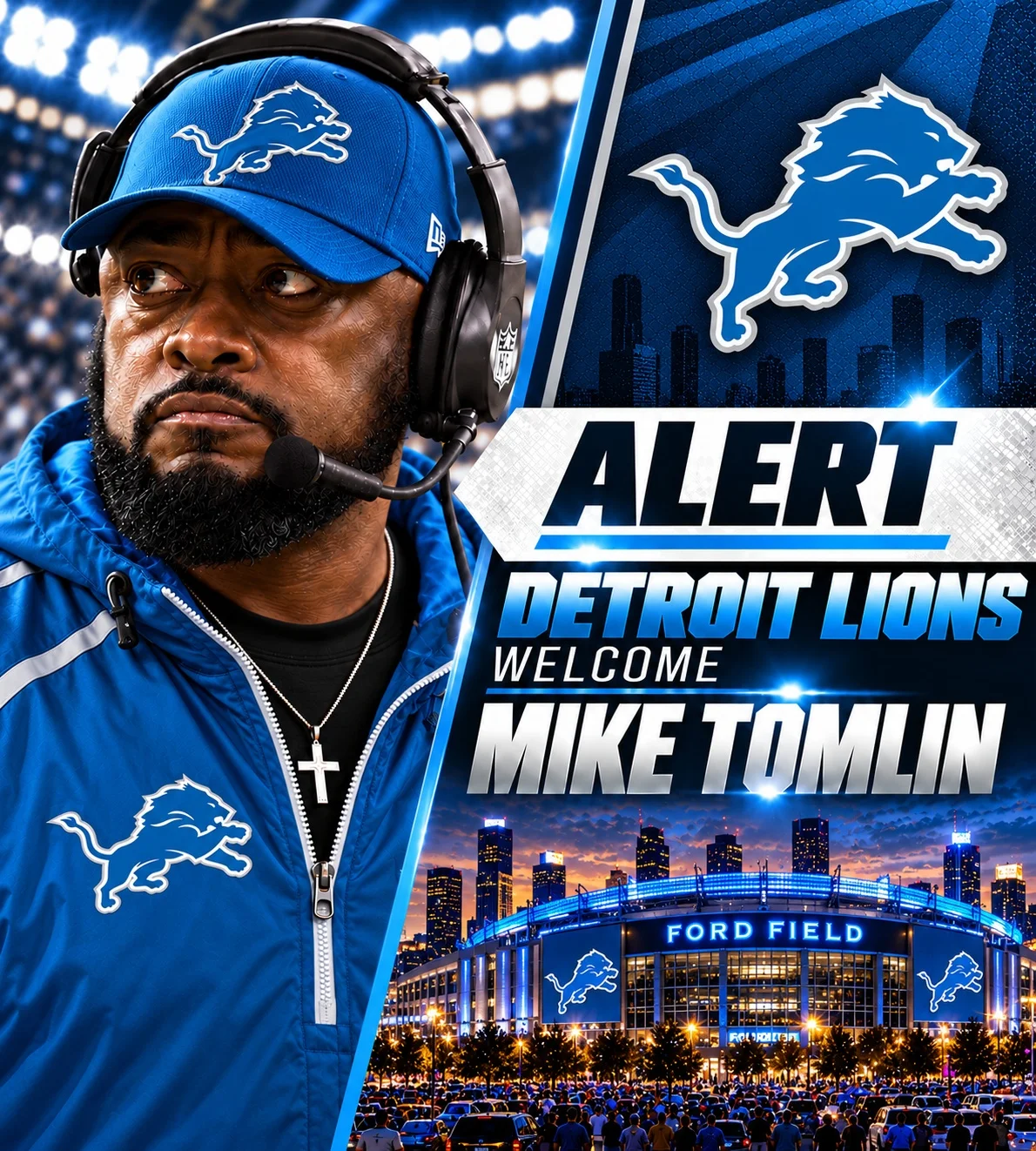 Cover Image for BREAKING: Mike Tomlin Joins the Detroit Lions as Defensive Tactical Advisor Following Retirement