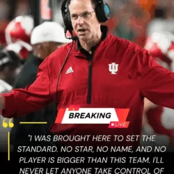 🚨 BREAKING NEWS: Indiana Hoosiers head coach Curt Cignetti publicly calls out a star player for abuse of power!