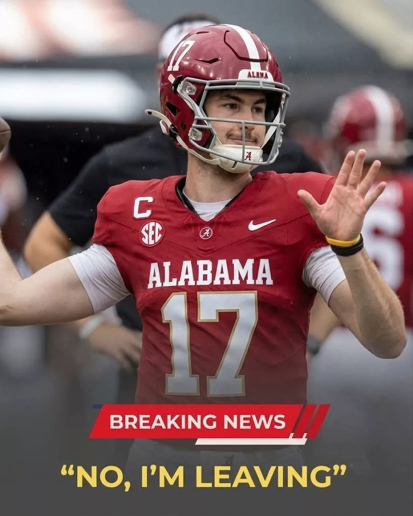 Cover Image for 🚨 BREAKING: “No, I’m Leaving” — Alabama Crimson Tide Star Stuns the College Sports World by Signing a $5M Long-Term Extension with…