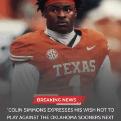 UPDATE: Colin Simmons expresses his wish not to play against the Oklahoma Sooners next week as he is still recovering from the heavy criticism he has received, and the Texas Longhorns management has also responded to the situation...