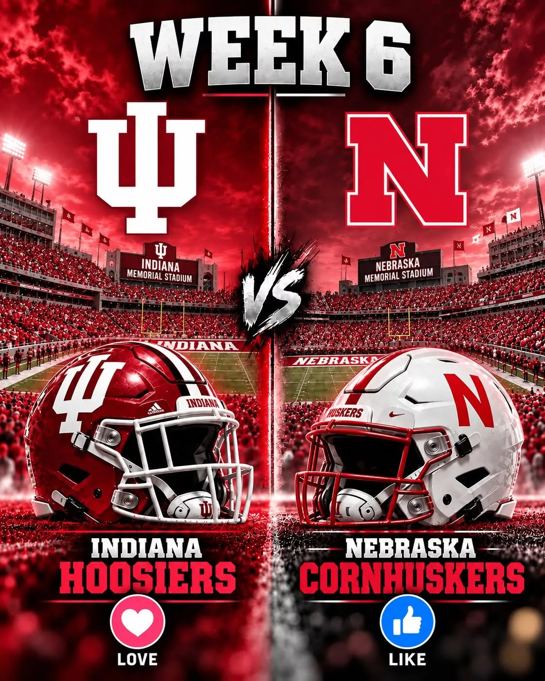 Cover Image for 🗓️ CONFIRMED: The Indiana Hoosiers vs. Nebraska Cornhuskers game has been rescheduled. 🔥