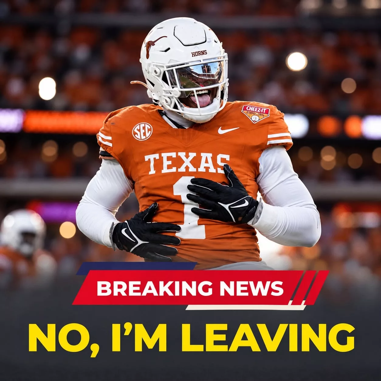 Cover Image for 🚨 BREAKING: “No, I’m Leaving” — Texas Longhorns Star Could Stun the College Football World by Signing a $12M Long-Term NIL Deal with…