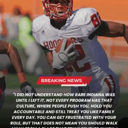 Former Indiana Hoosiers 5-Star Wide Receiver Regrets Leaving Program, Sends Warning to Teammates Considering Portal Exit
