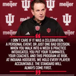 BREAKING: Indiana Hoosiers DISMISS Freshman After He Reportedly Arrived Intoxicated During Week 6 Practice Preparation