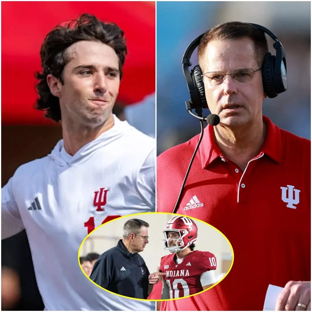 Cover Image for NO MORE SECRETS: INDIANA HOOSIERS STAR QUARTERBACK JOSH HOOVER AND HEAD COACH CURT CIGNETTI HAVE DECIDED TO ANNOUNCE THIS JUST 30 MINUTES AGO FOLLOWING AN EMERGENCY TEAM MEETING…