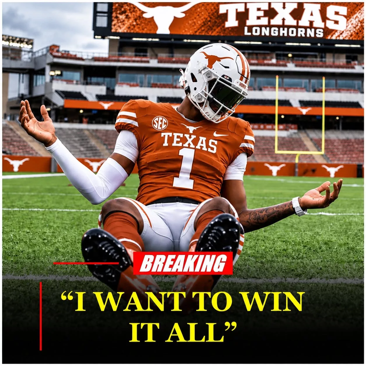 Cover Image for NIL BOMBSHELL: 5-STAR HOUSTON COUGARS STAR TRANSFERS TO THE TEXAS LONGHORNS WITH ONE GOAL — WIN A NATIONAL CHAMPIONSHIP!