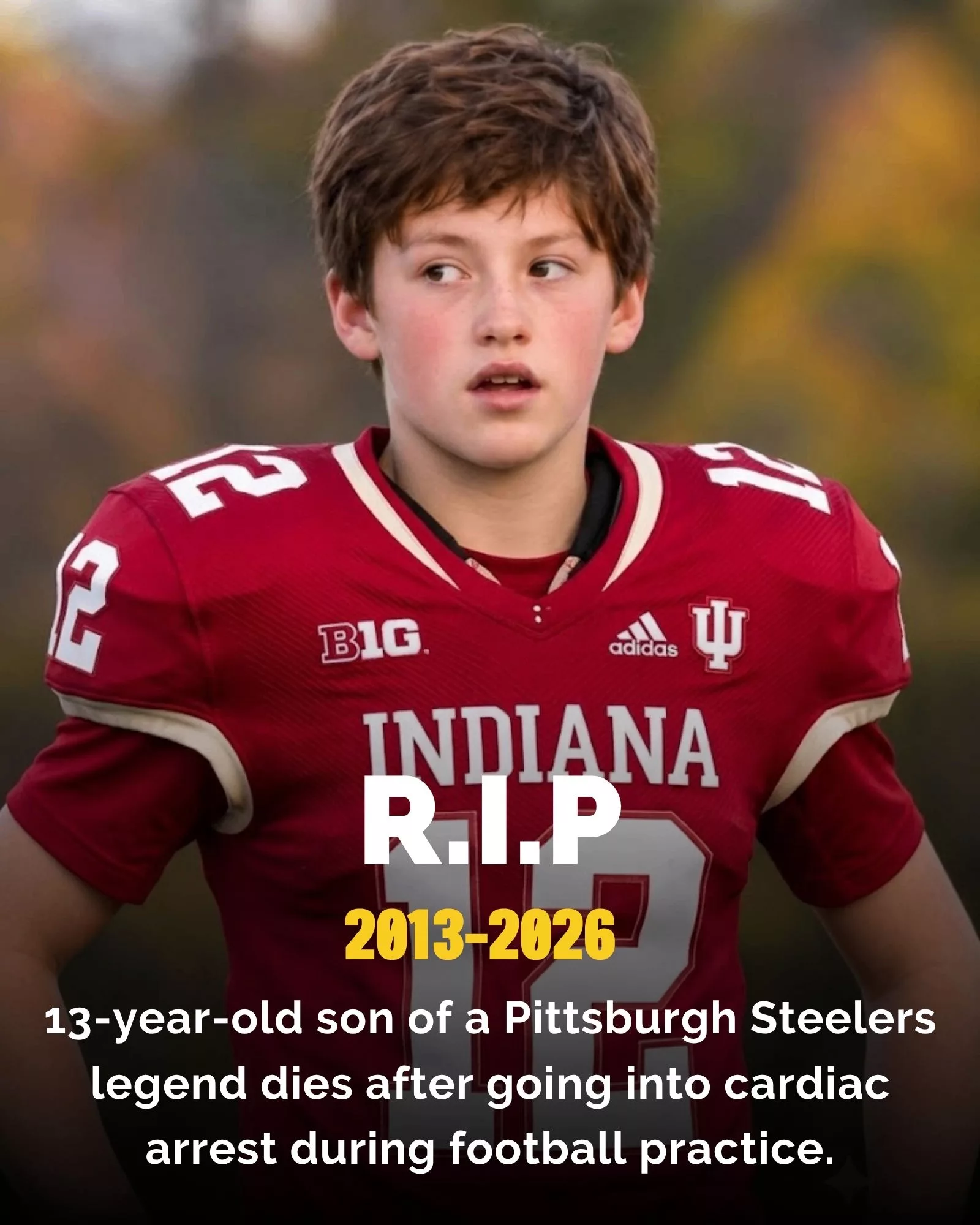 Cover Image for SAD NEWS: Indiana Hoosiers Football Community Mourns After a Devastating Youth Football Tragedy
