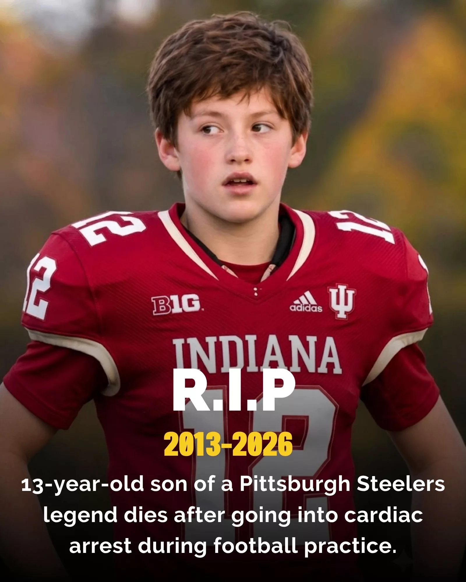 Cover Image for SAD NEWS: Indiana Hoosiers Football Community Mourns After a Devastating Youth Football Tragedy