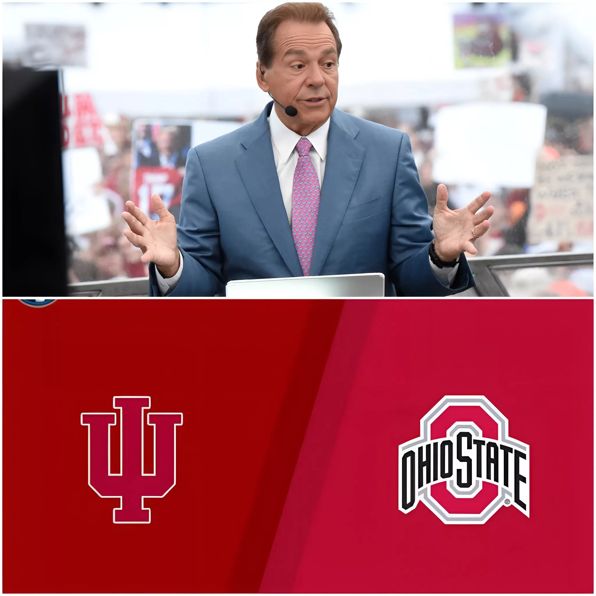 Cover Image for Nick Saban offered a bold analysis and score prediction ahead of the Indiana Hoosiers vs. Ohio State game…
