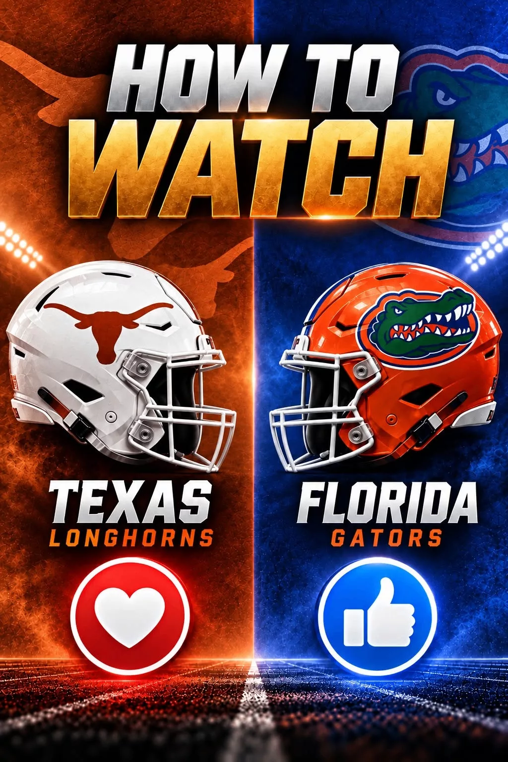 Cover Image for How to Watch the Game: Texas Longhorns vs. Florida Gators — Kickoff Time, TV Channel, Streaming Info, and Everything You Need to Know!