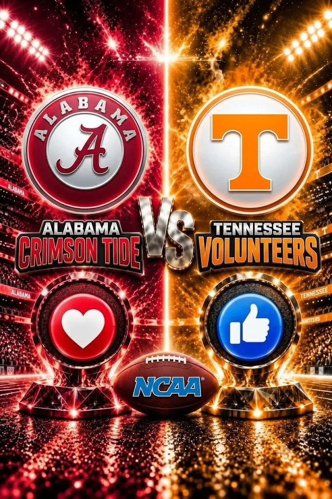 Cover Image for MUST-WATCH ALERT: Alabama Crimson Tide Clash with Tennessee Volunteers at Neyland Stadium — Full Match Update & How to Watch Live Online | SEC Football.