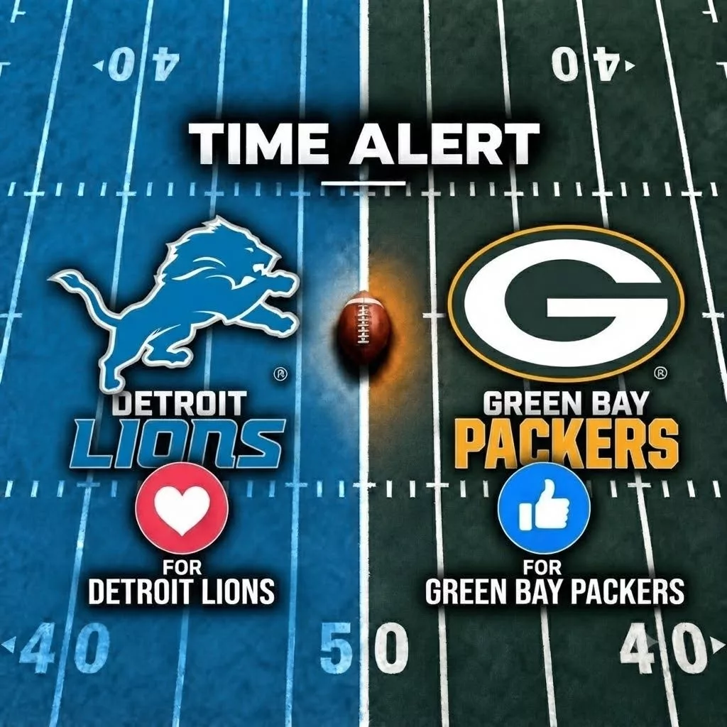 Cover Image for CONFIRMED: The Detroit Lions vs. Green Bay Packers game has been rescheduled!