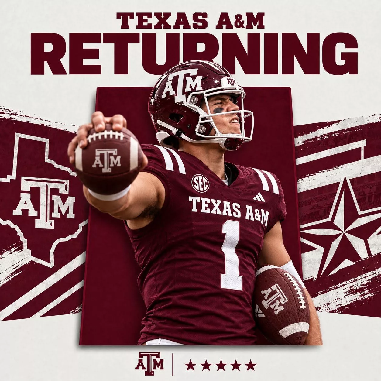 Cover Image for 💥 BOOOOM‼️ HE’S COMING HOME: The same former Texas A&M Aggies star who once electrified Kyle Field and thrilled College Station is now eyeing a sensational return to the Texas A&M Aggies — and the entire NCAA Football world is already on alert!