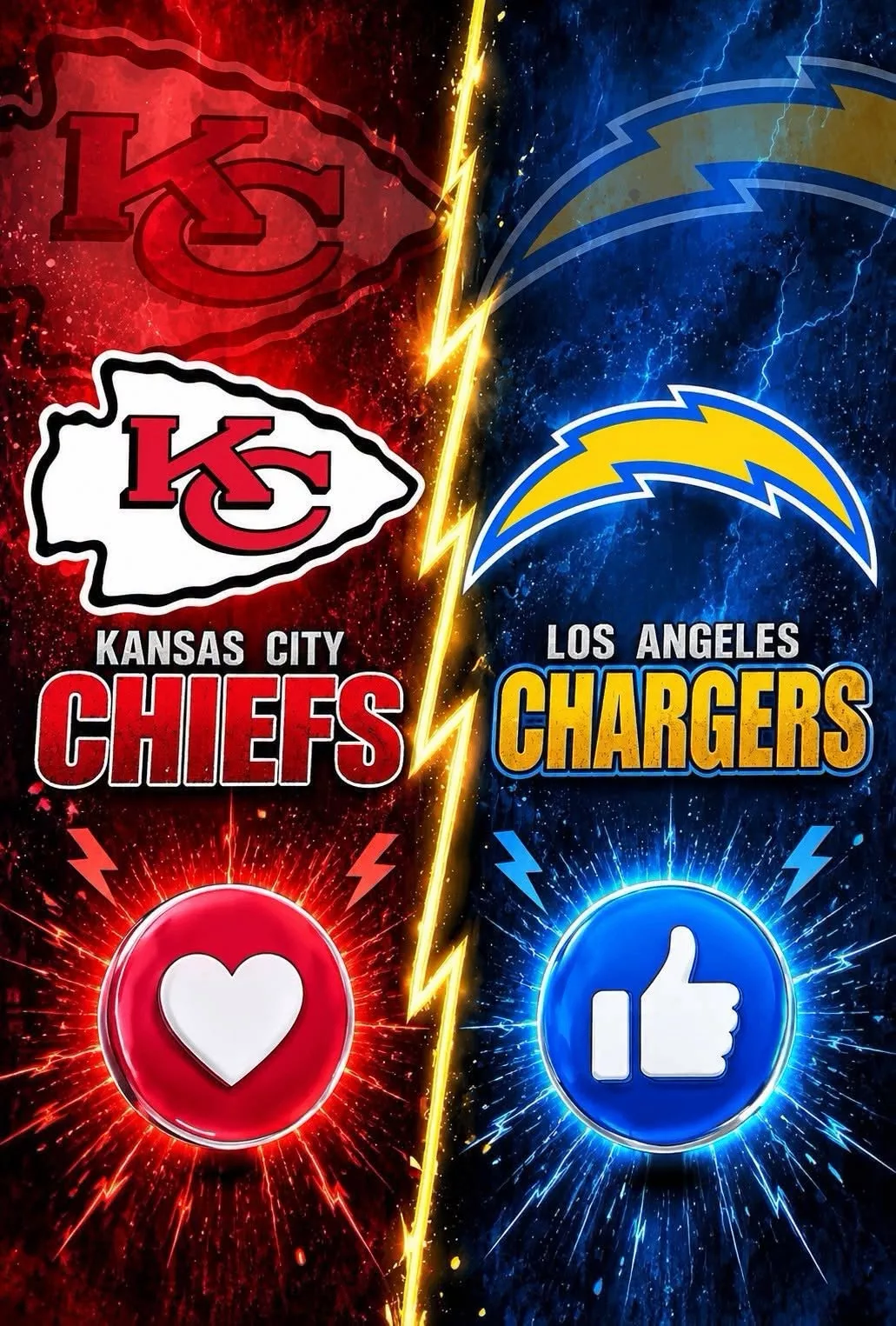 Cover Image for 🚨 GAME TIME UPDATE 🚨: The game between the Kansas City Chiefs and Los Angeles Chargers has officially been postponed due to several issues arising from severe weather and heavy rain affecting the Kansas City area — the kickoff time has now been changed….