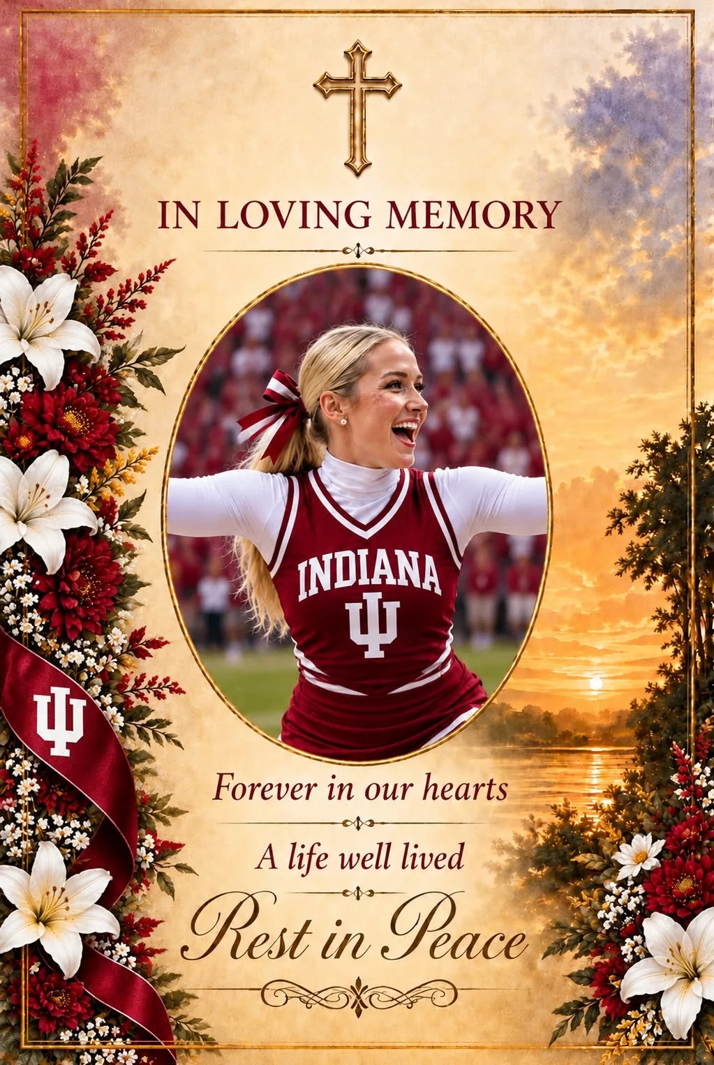 Cover Image for 💔 TRAGIC LOSS: A longtime Indiana Hoosiers football cheerleader who supported Indiana football fans for many years has reportedly lost her life at age 27 after a heartbreaking family dispute, leaving behind a 3-year-old child.