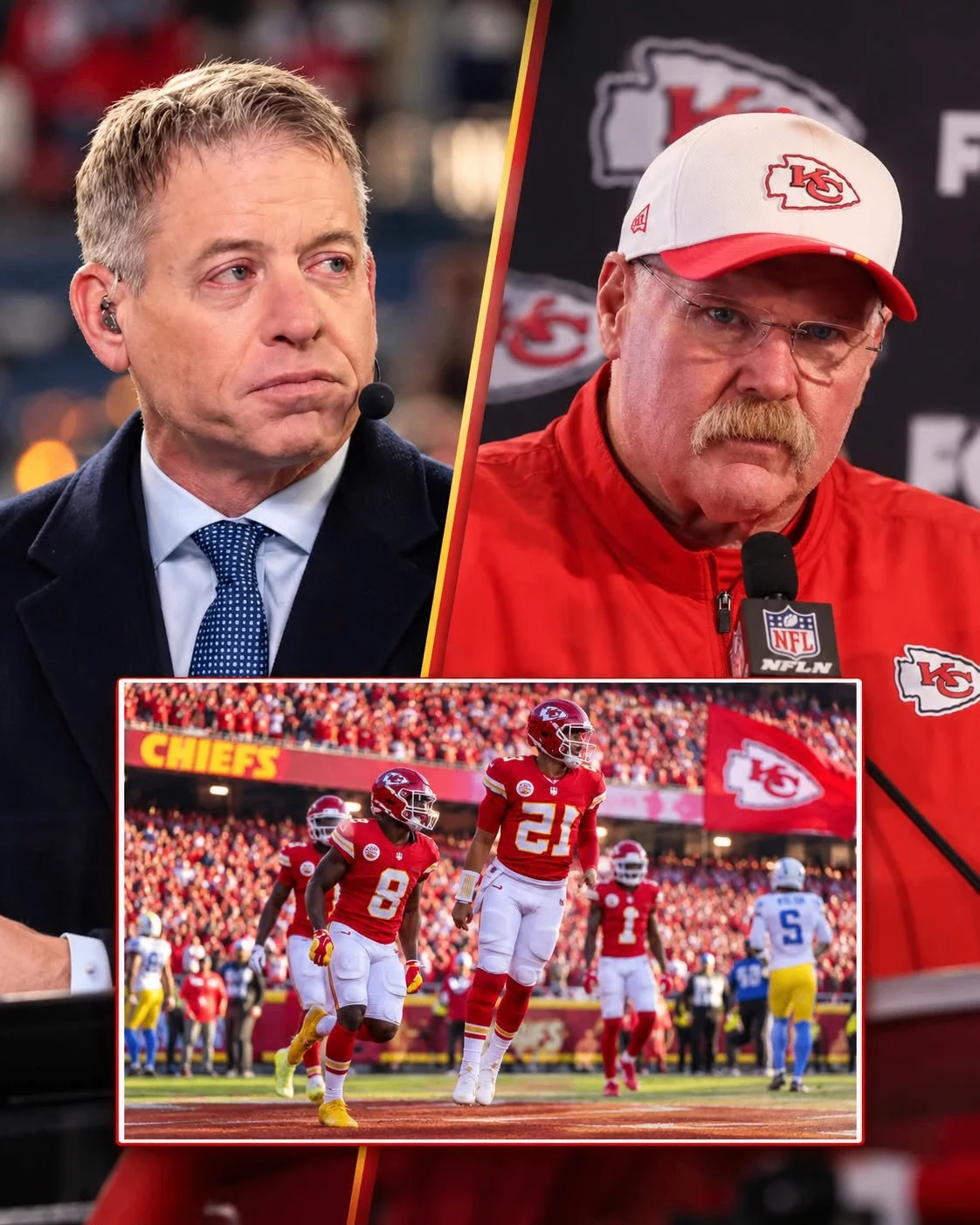 Cover Image for BREAKING NEWS: After the Kansas City Chiefs’ hard-fought victory over the Los Angeles Chargers, the sharpest “hit” of the evening didn’t come from the football field — it came straight from the broadcast booth.