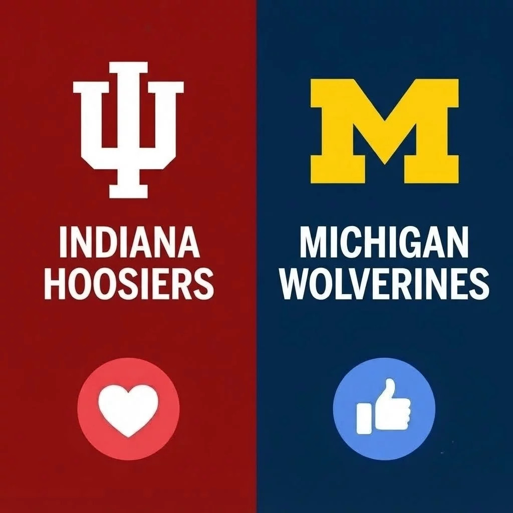 Cover Image for 🚨🏈 “CANCEL YOUR SATURDAY PLANS!” — College Football Just Dropped a Major Schedule Bomb: Indiana Hoosiers vs. Michigan Wolverines Set for a Must-See Big Ten Showdown That Could Shake the Entire Season! 🔥❤️💙