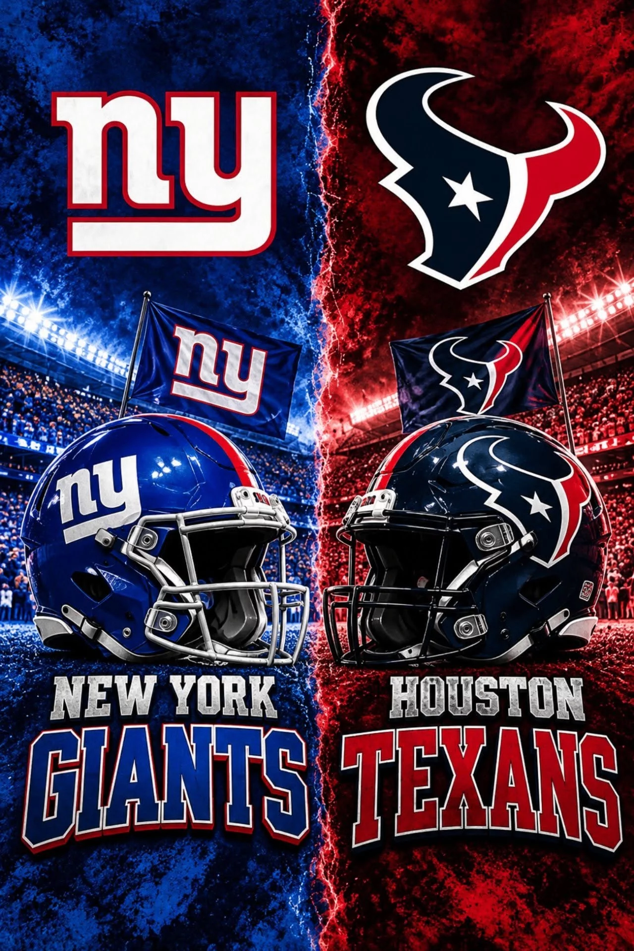 Cover Image for SCHEDULE UPDATE: New York Giants vs. Houston Texans — KICKOFF TIME NOTICE!