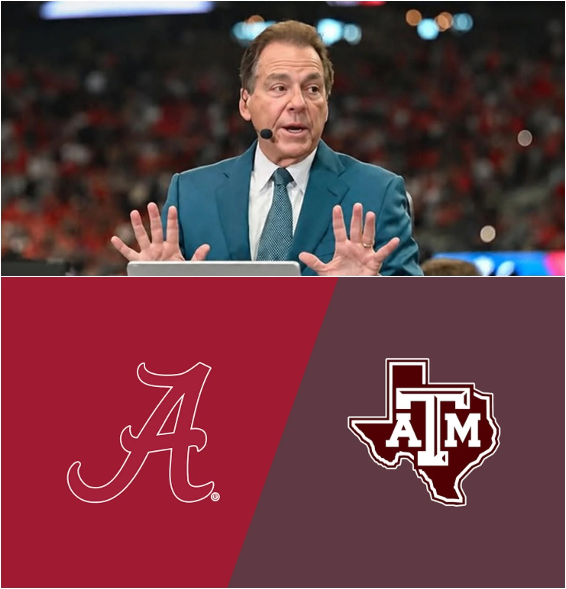Cover Image for BREAKING NEWS: College Football Legend Nick Saban’s Nine-Word Warning to Alabama Crimson Tide Head Coach Kalen DeBoer and the Entire Team Ahead of Their Highly Anticipated Showdown Against the Texas A&M Aggies