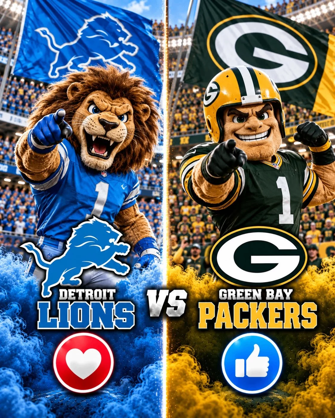 Cover Image for CONFIRMED: The broadcast schedule for the highly anticipated NFL game between the Detroit Lions and Green Bay Packers has been officially announced, and fans of both teams should pay close attention.