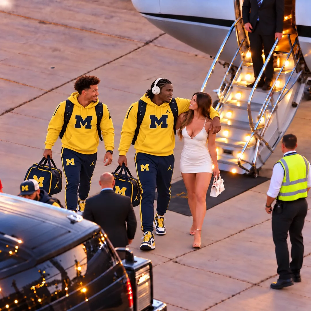 Cover Image for 🚨 SHOCKING MOMENT: Michigan Wolverines Star Bryce Underwood Shares Romantic Airport Kiss With Mystery Girlfriend Before Indiana Hoosiers Showdown! ❤️🏈🔥