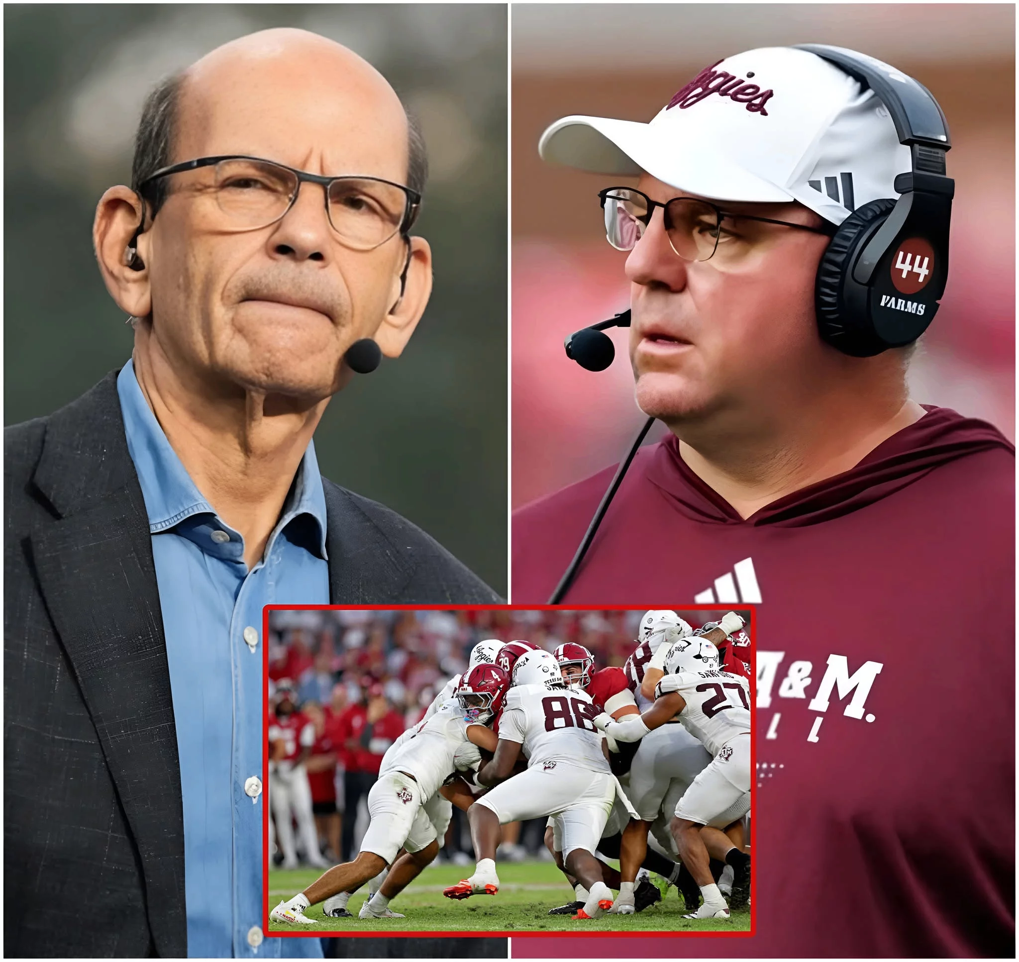 Cover Image for Following the crushing 31–20 loss by the Texas A&M Aggies to the Alabama Crimson Tide, ESPN analyst Paul Finebaum’s criticism of Texas A&M painted a devastating picture of a program struggling to find its identity.