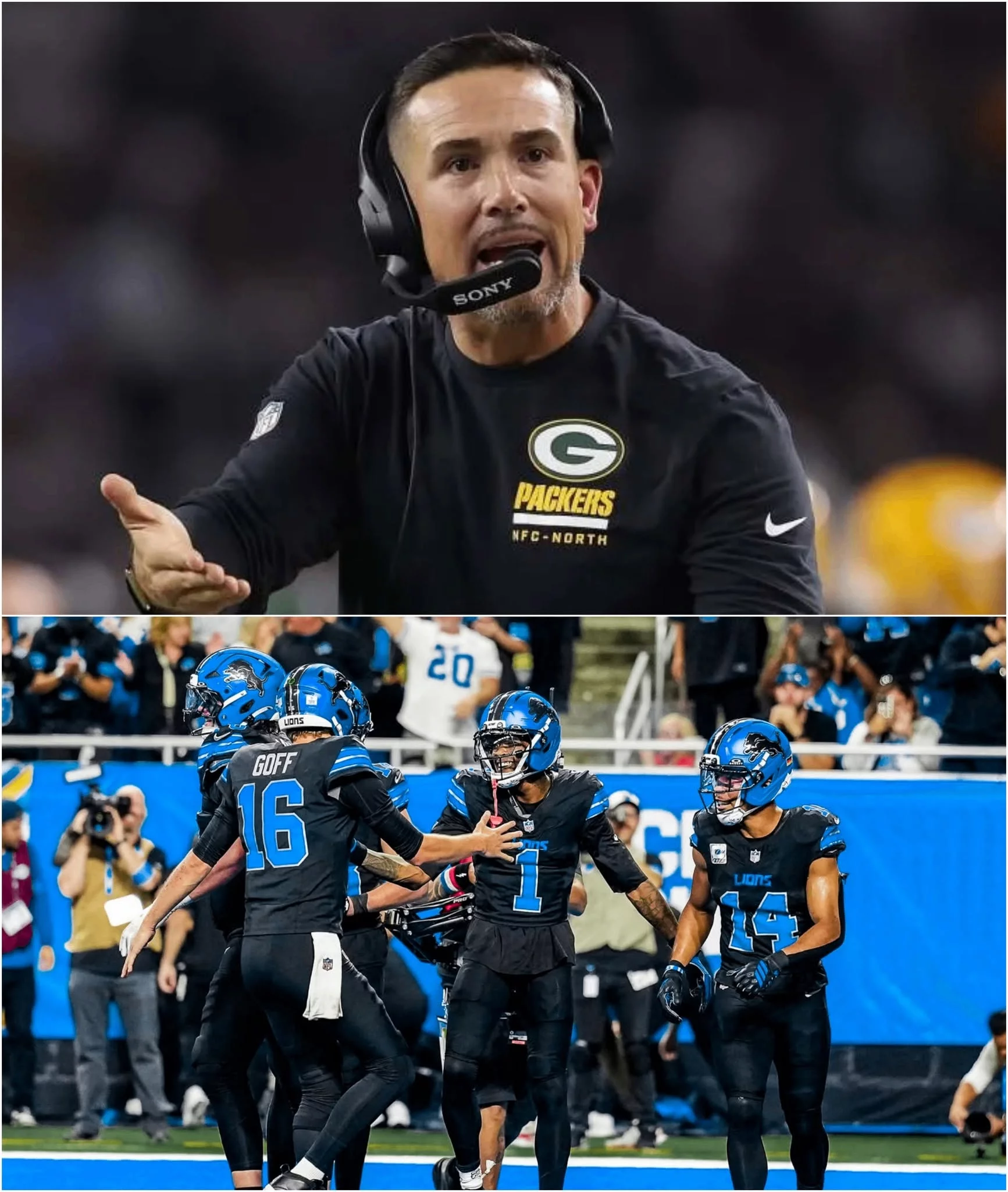 Cover Image for BREAKING NEWS: Green Bay Packers head coach Matt LaFleur’s emotional postgame gesture toward the Detroit Lions players has reportedly sparked attention following Green Bay’s crushing 20–17 loss to the Lions. (Video)