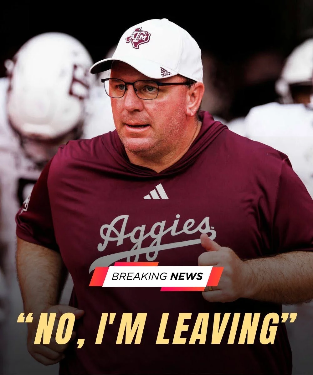 Cover Image for BREAKING NEWS: “NO, I’M LEAVING!” — Texas A&M Aggies Head Coach Mike Elko Stuns the Entire College Football World by Signing a Blockbuster $50 MILLION LONG-TERM DEAL With…